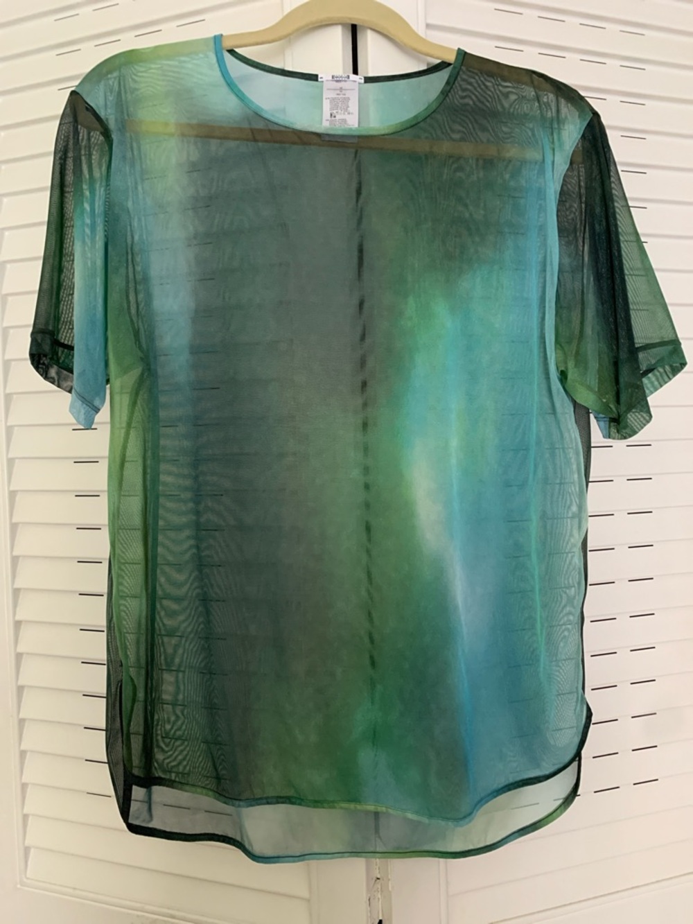 Wolford Tulle Short Sleeve Tye Dye Top